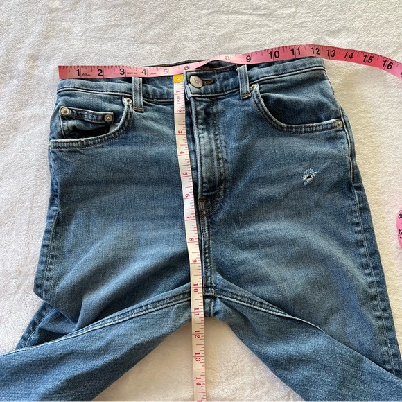 Reformation High & Skinny Distressed Jeans in Rhine - Picture 5 of 7